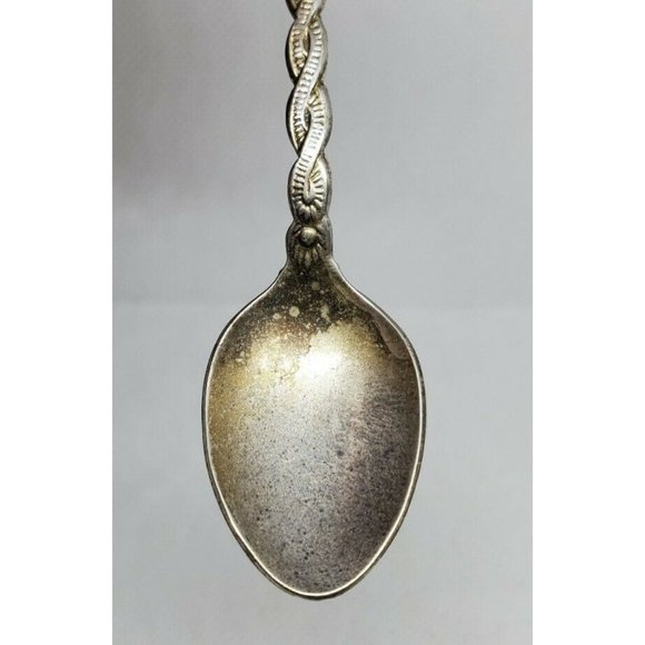 Rare Japan Graphic Vintage Silver Mini Collectible Spoon Home Décor - Picture 12 of 12